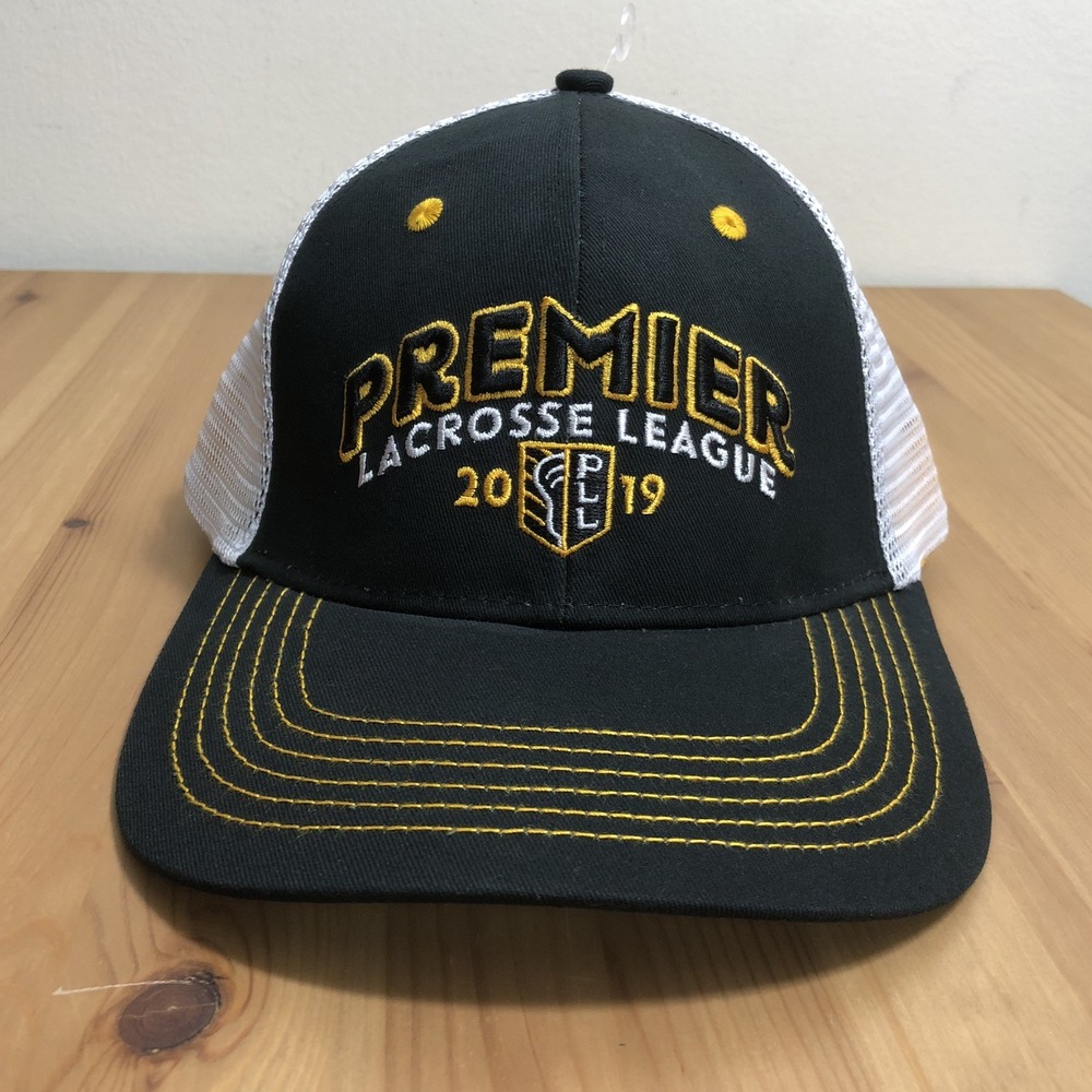 Premier Lacrosse League 2019 Mesh Back Trucker Hat Adult Adjustable Black